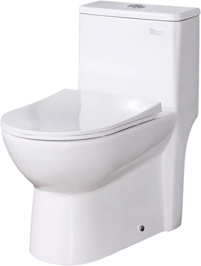 Vevor One-Piece Toilet Elongated Dual Flush 1.1/1.6 GPF 16 in. Seat Height 10 in. Rough-in New