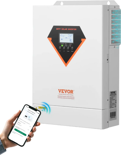 Vevor Hybrid Solar Inverter 6000W Pure Sine Wave Charger 48V DC to 220/230V AC Single Phase New
