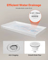 Vevor Shower Pan 60 x 30 in. Single Threshold Acrylic Slip-Resistant with Right Drain Kit New