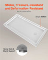 Vevor Shower Pan 60 x 30 in. Single Threshold Acrylic Slip-Resistant with Right Drain Kit New