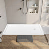 Vevor Shower Pan 60 x 30 in. Single Threshold Acrylic Slip-Resistant with Right Drain Kit New