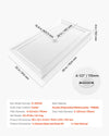 Vevor Shower Pan 60 x 32 in. Single Threshold Acrylic Slip-Resistant with Center Drain Kit New