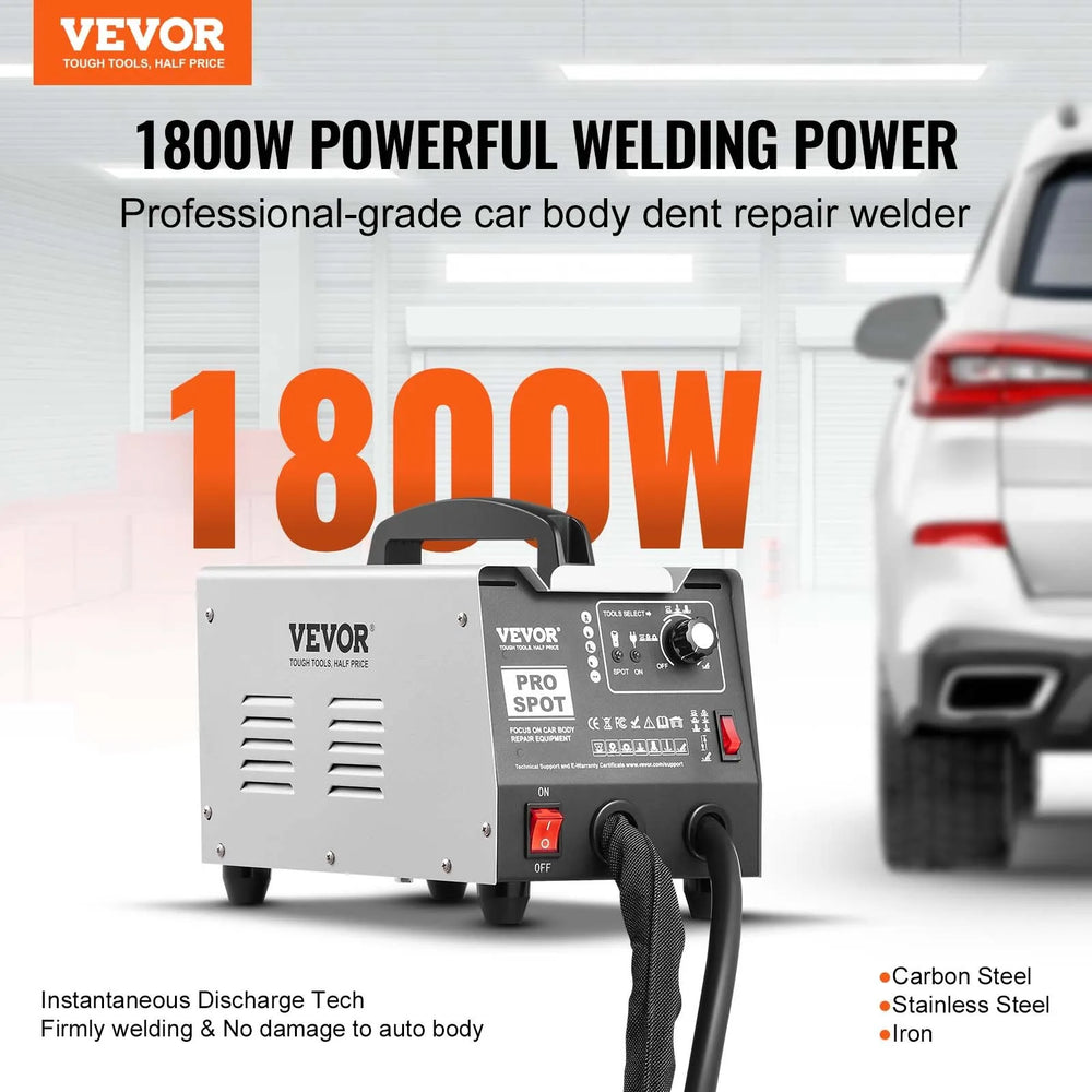 Vevor Stud Welder Dent Repair All-in-One Kit 1800W with 7 Modes New