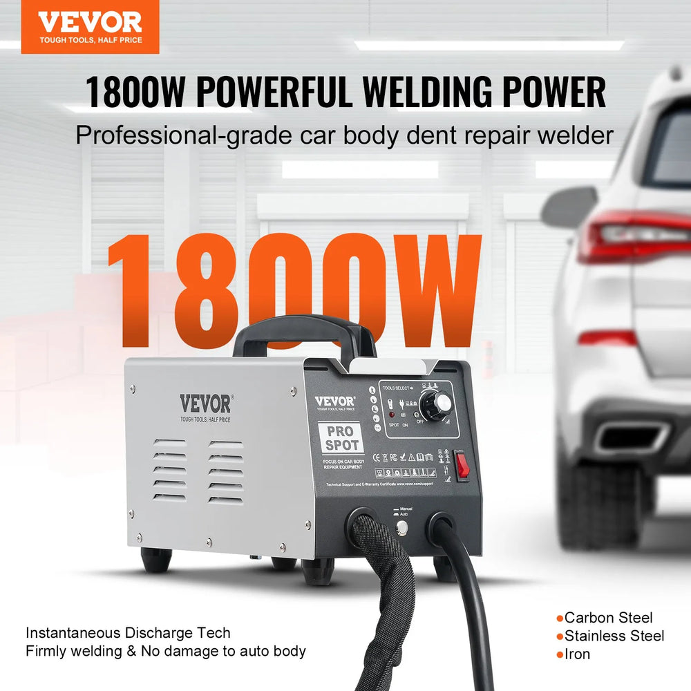 Vevor Spot Welder Dent Repair Kit 7 Modes Auto/Manual 1800W New