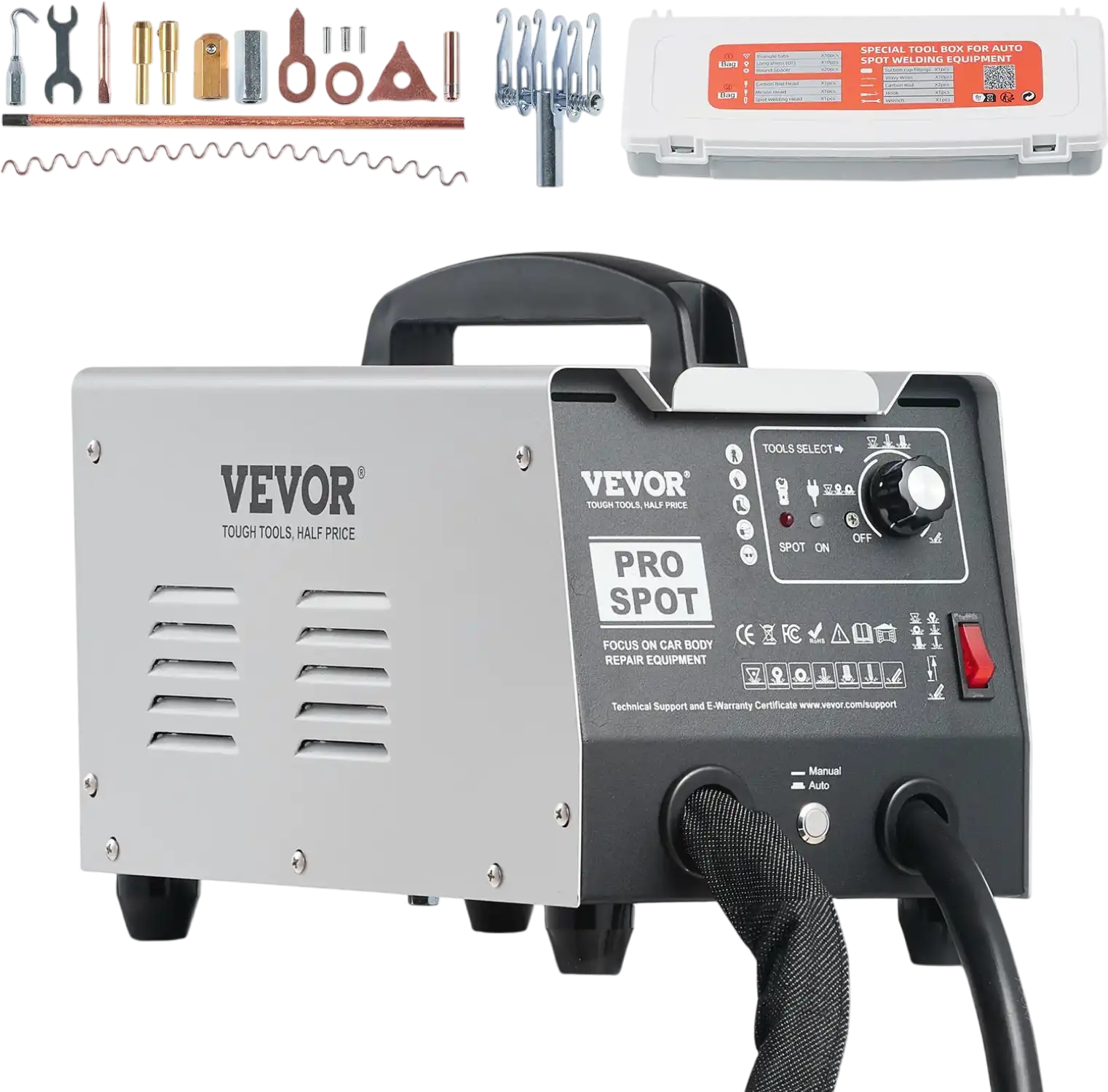 Vevor Spot Welder Dent Repair Kit 7 Modes Auto/Manual 1800W New