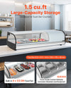 Vevor Display Case Refrigerator 4-Pan 1.5 Cu. Ft with LED Lighting Temp Control New