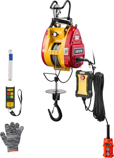 Vevor Electric Hoist Winch 660 lb. Capacity 98.4 ft. Lift Wired/Wireless Remote Control New