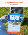 Vevor Underground Water Detectors 1640 ft Depth Locator with 7" Touchscreen Auto Mapping New