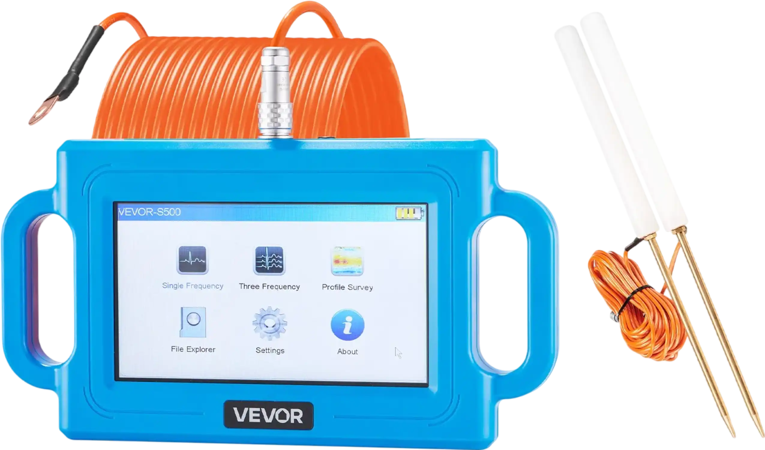 Vevor Underground Water Detectors 1640 ft Depth Locator with 7