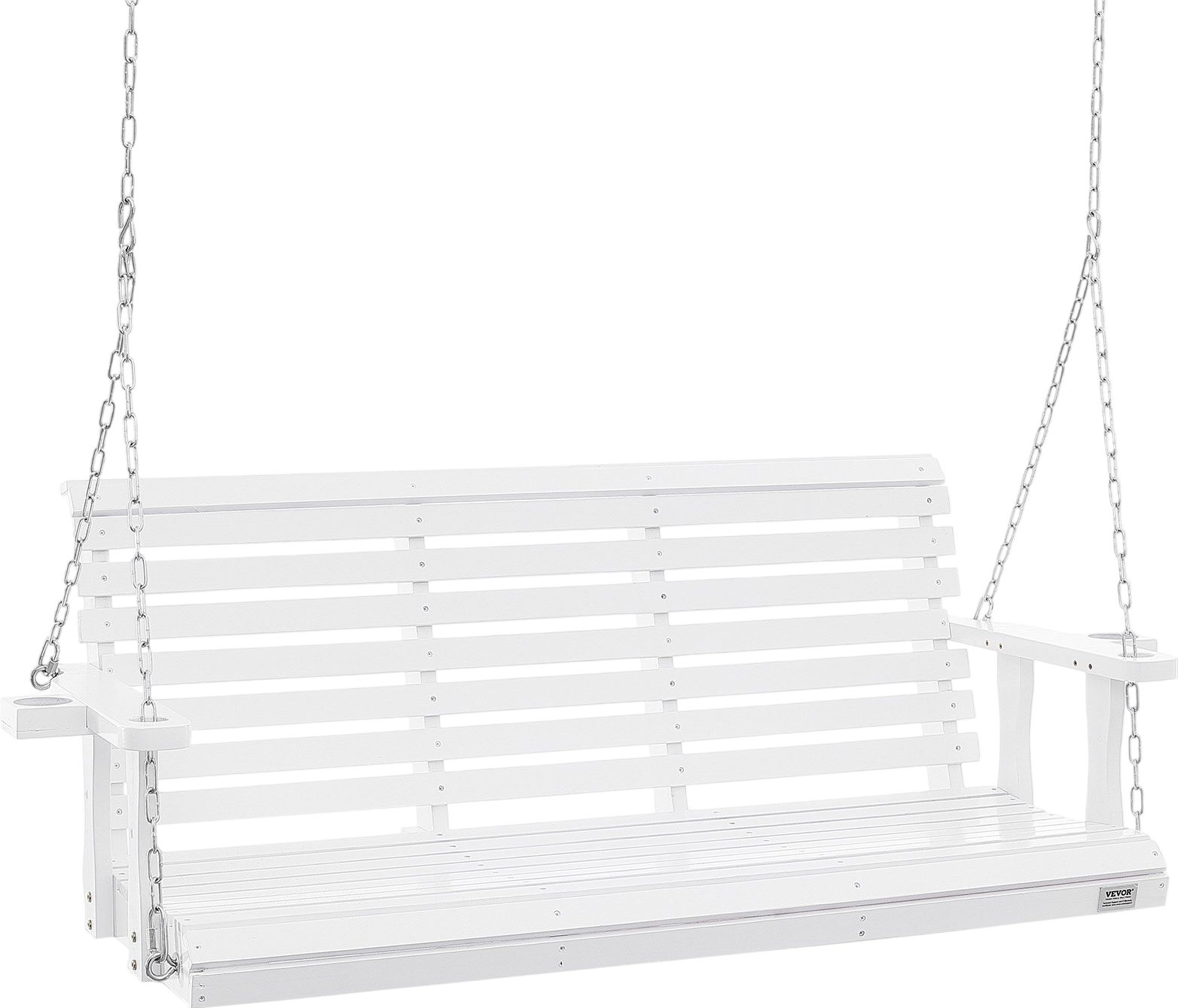 Vevor Wooden Porch Swing 5.5 Ft Patio Bench 880 Lbs Capacity New