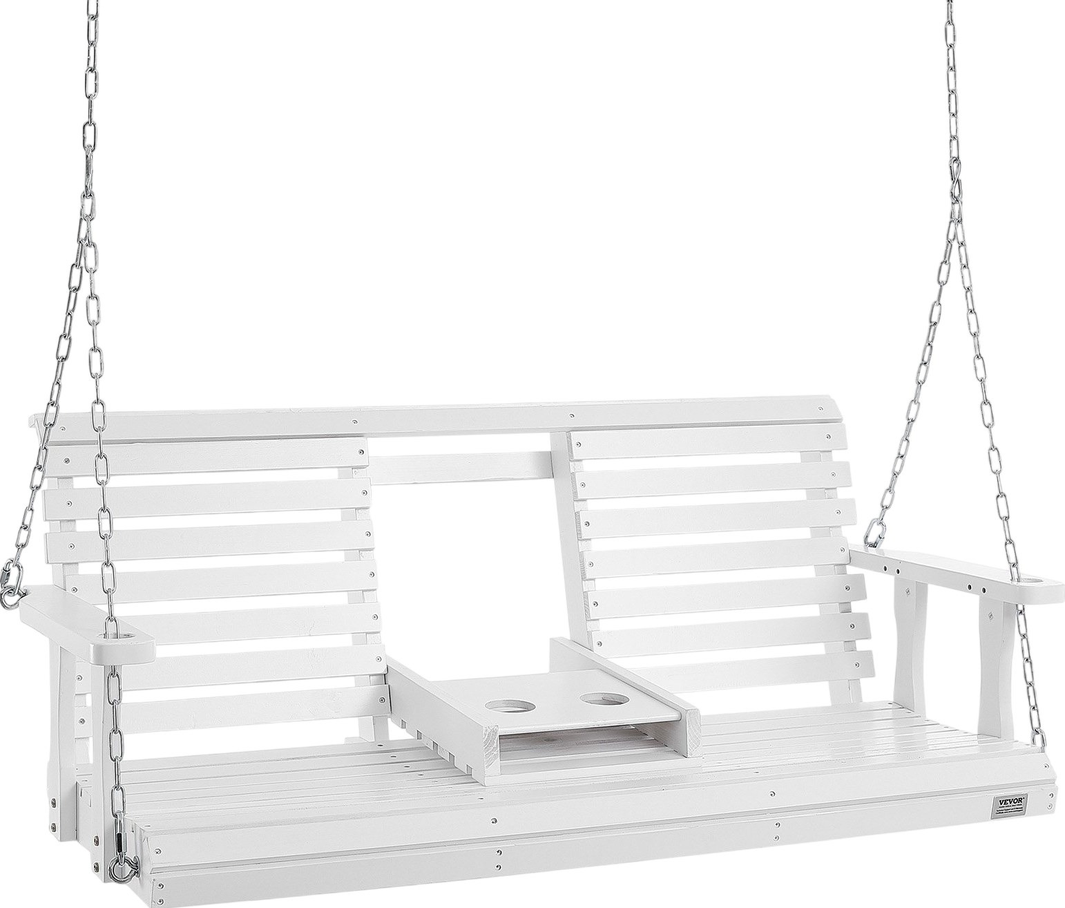 Vevor Wooden Porch Swing 5 Ft Patio Bench 880 Lbs Capacity New