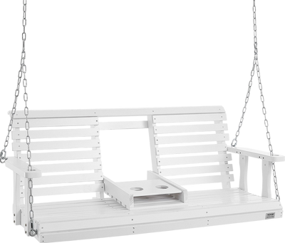 Vevor Wooden Porch Swing 5 Ft Patio Bench 880 Lbs Capacity New