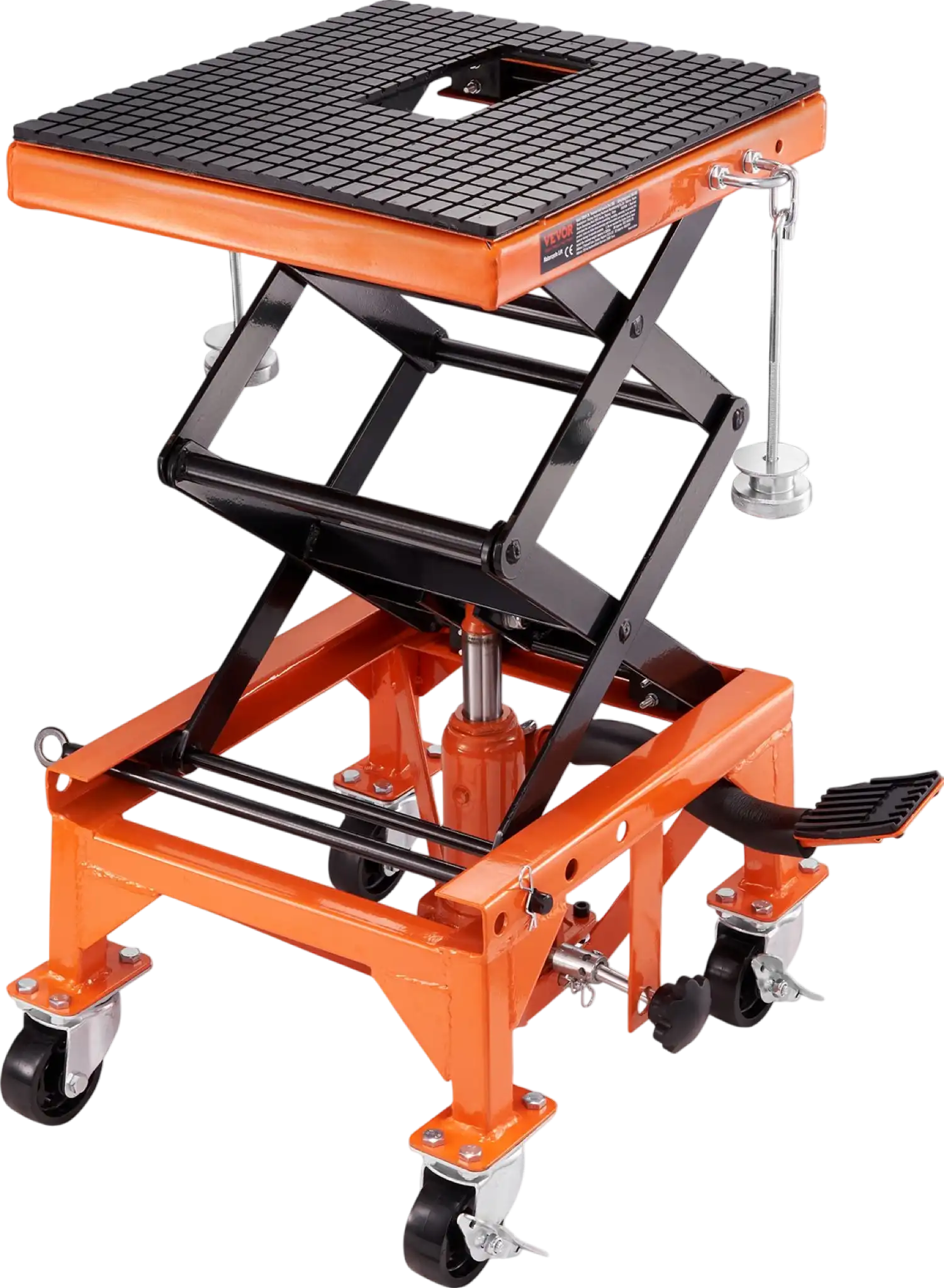Vevor Hydraulic Motorcycle Lift Table 350 Lbs Capacity Foot-Operated Jack Stand New
