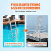 Vevor Dock Ladder Flip-Up 350lbs Load Capacity Aluminum with 5 Non-Slip Steps New
