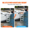 Vevor Dock Ladder 5 Steps 66.9-78.9 in. Retractable Aluminum Alloy 350 lb. Capacity New