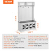 Vevor Hall Tree Entryway Bench with LED Coat Rack and Shoe Storage 42" New