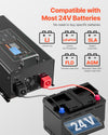 Vevor Pure Sine Wave Inverter Charger 4000W DC 24V to AC 120V New