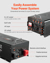 Vevor Pure Sine Wave Inverter Charger 4000W DC 24V to AC 120V New