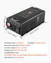 Vevor Pure Sine Wave Inverter Charger 4000W DC 24V to AC 120V New