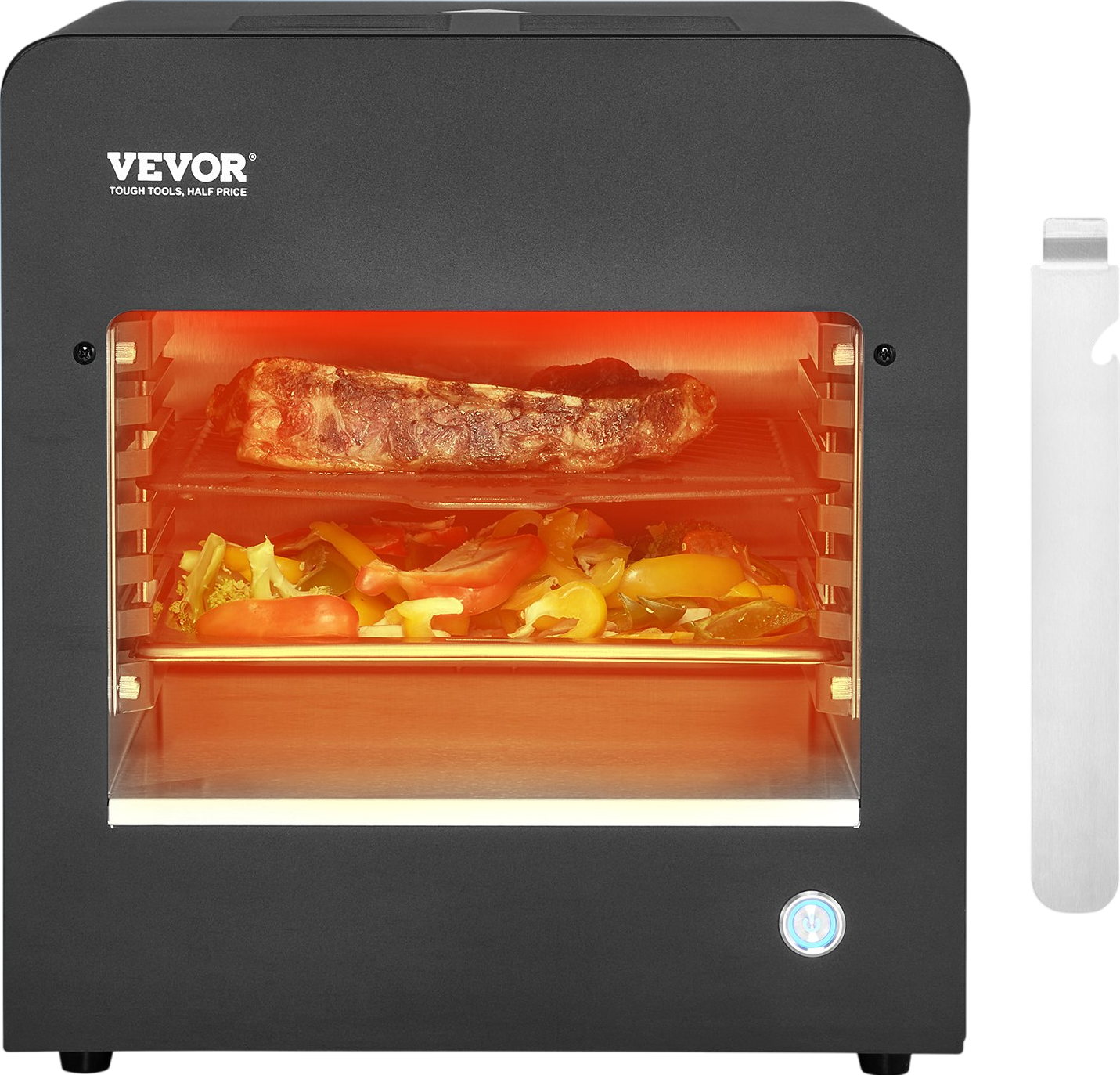 Vevor Electric Grill 1800W Smokeless Infrared Broiler Stainless Steel New