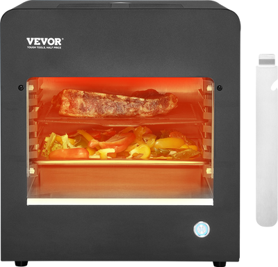 Vevor Electric Grill 1800W Smokeless Infrared Broiler Stainless Steel New