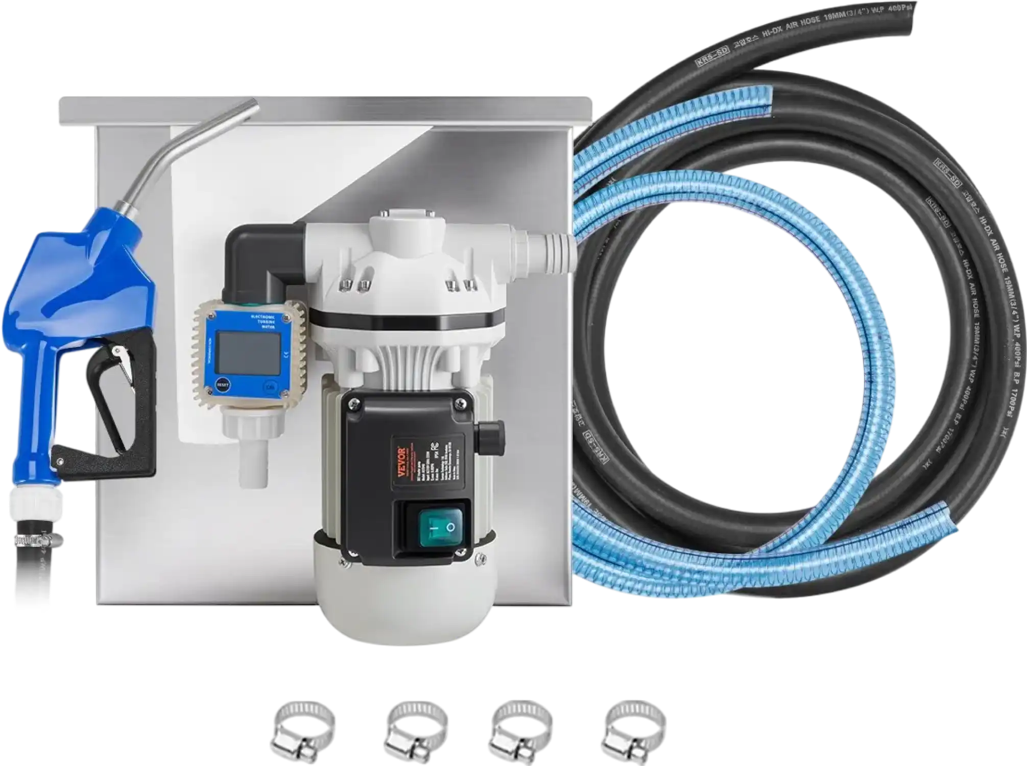 Vevor DEF Transfer Pump Kit 8 GPM for Diesel Exhaust Fluid with Bracket Auto Nozzle 110V New