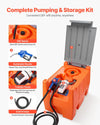 Vevor Transfer Pump Kit 8.5 GPM Self Priming with 58 Gal. DEF Drum 12V New