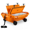 Vevor Floating Cooler 40 Qt Ice Chest with Dry Storage Wheels and Tow Rope New