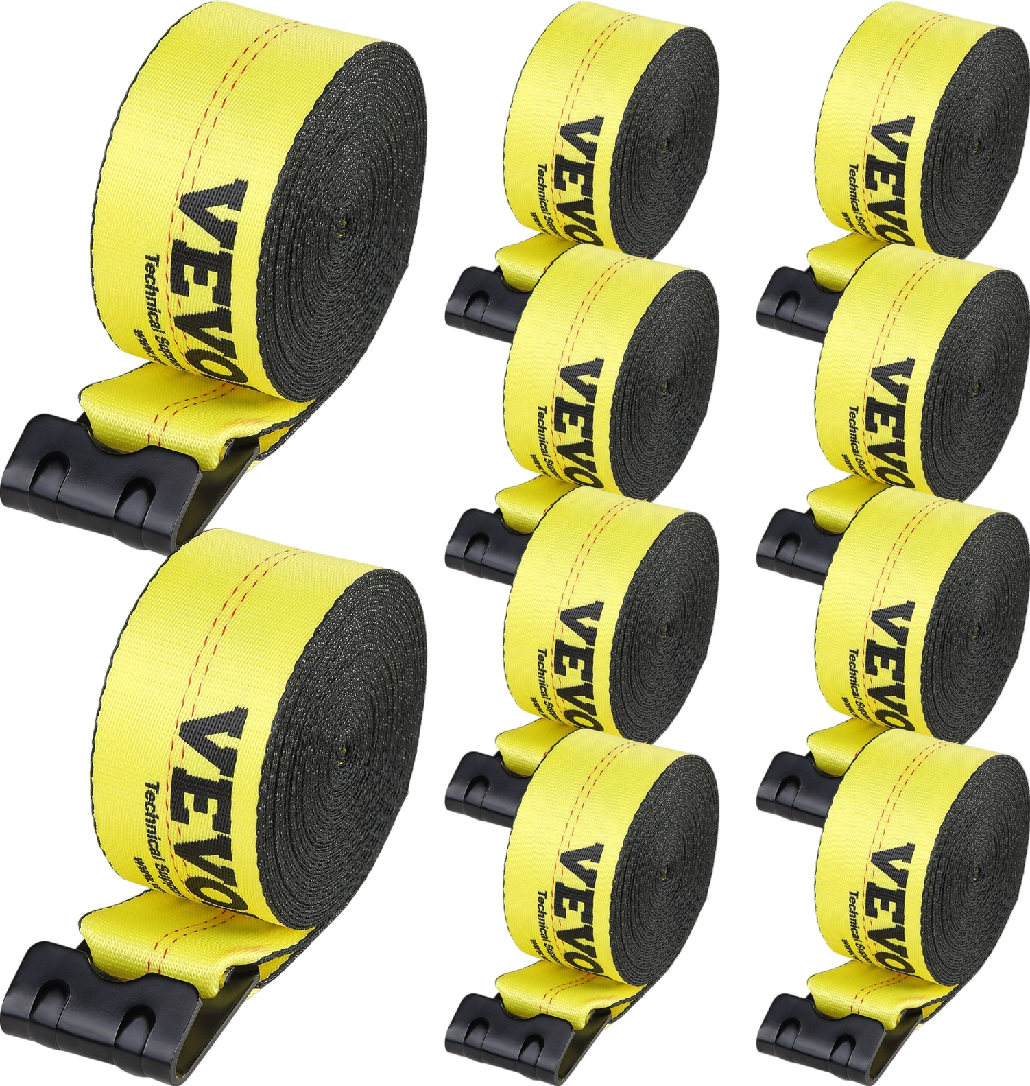 Vevor Winch Straps with Flat Hook 4