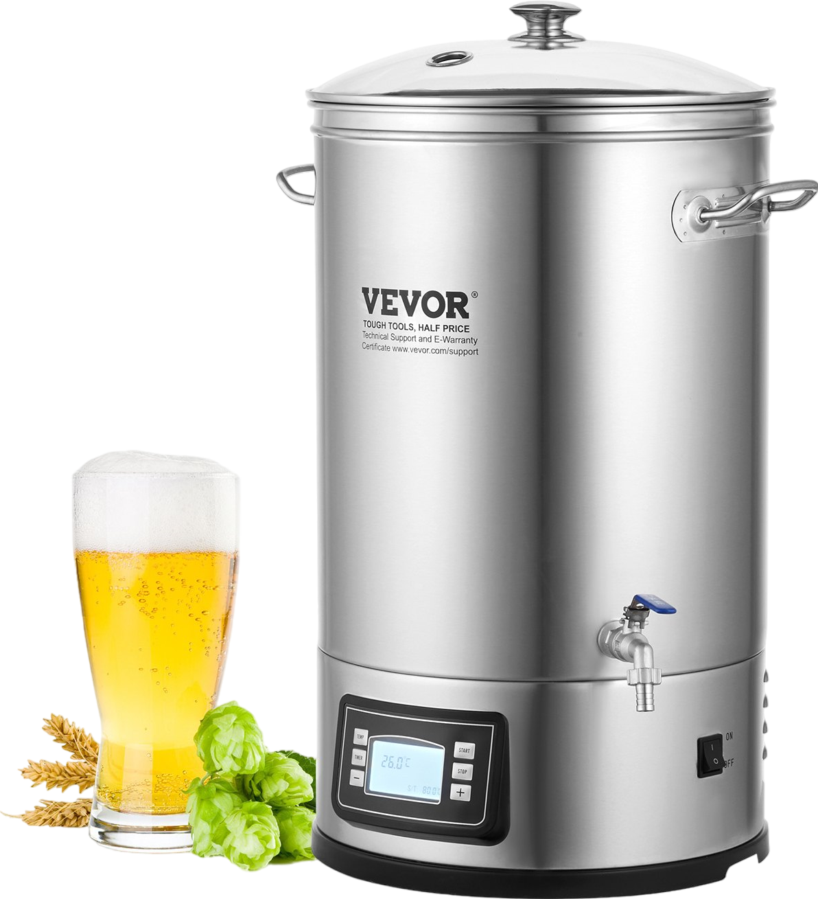 Vevor Electric Brewing System 8 Gal. All-in-One Home Beer Brewer New