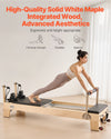 Vevor Pilates Reformer Wood Workout Machine Non-Folding with 6 Resistance Springs New