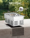 Vevor Side Burner Single for Outdoor Grill 17,000 BTU Propane and Natural Gas New