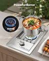 Vevor Side Burner for Outdoor Grill 15,000 BTU Propane and Natural Gas New