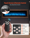 Vevor Electric Fireplace 60" Recessed Wall Mount Adjustable Flame 2 Heat Levels 1500W New