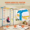 Vevor Kids Wall Gym 7-in-1 Steel Indoor Playground for Climbing New