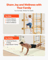 Vevor Swedish Ladder Wall Gym 8-in-1 Wood Jungle Gym Playset 220 lb. Capacity New