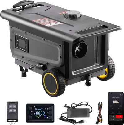 Vevor Portable Diesel Heater 8kW 215-269 Sq. Ft with Bluetooth Remote Control 12V/24V DC New