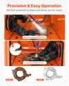 Vevor Sandblasting Cabinet 115 Gal. with 31 Gal. Media Hopper Dust Collector New