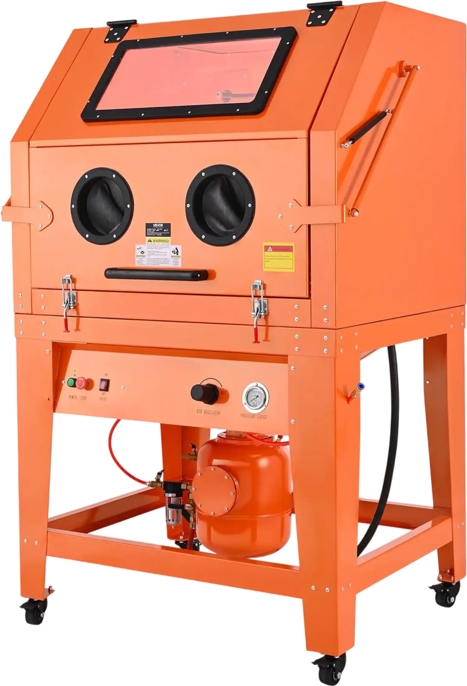 Vevor Sandblasting Cabinet 245 Gal. with Pressurized Tank Media Hopper Dust Collector New