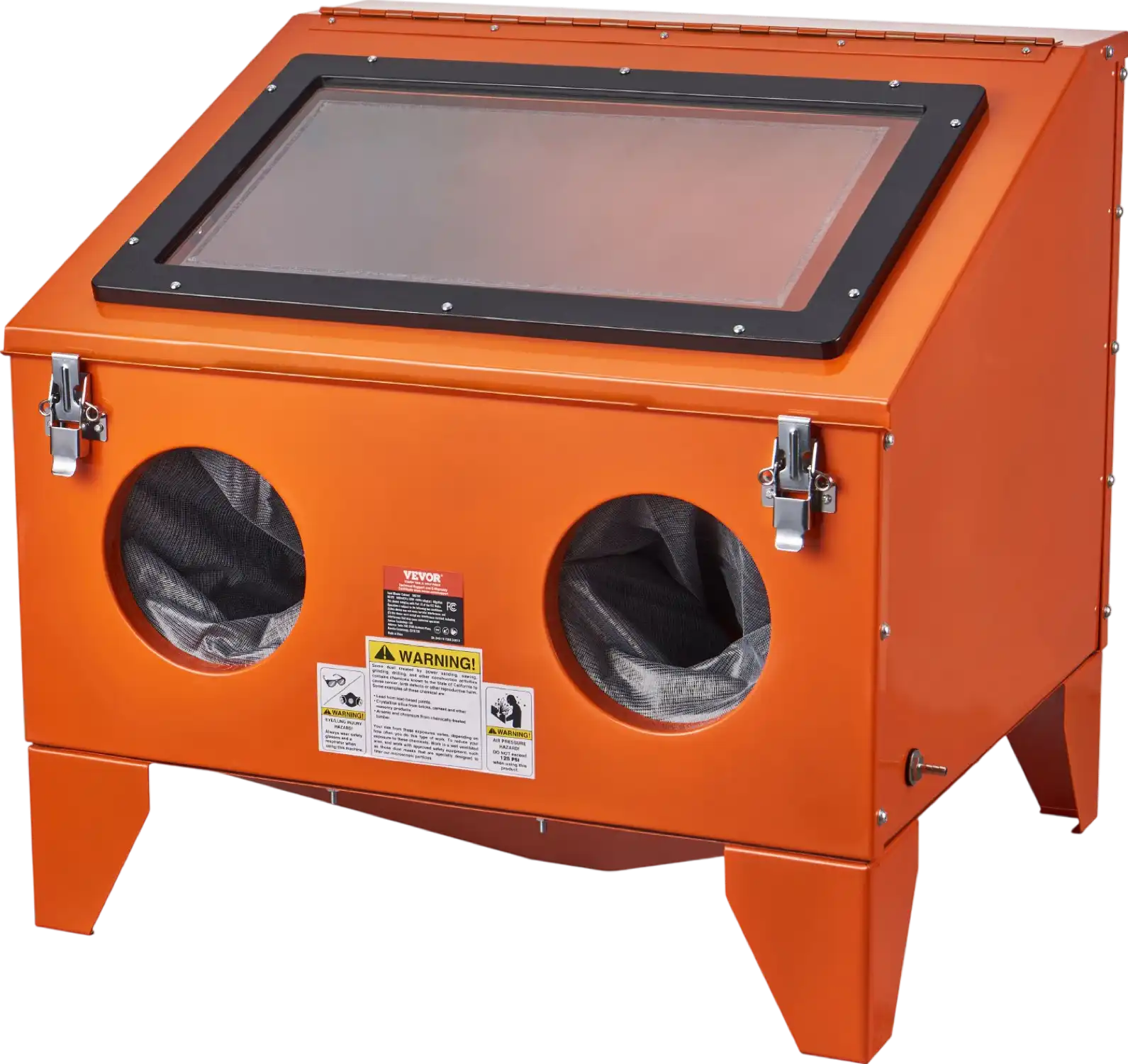Vevor Sandblasting Cabinet with Blasting Gun & 4 Ceramic Nozzles 40 Gallon 40-120 PSI New