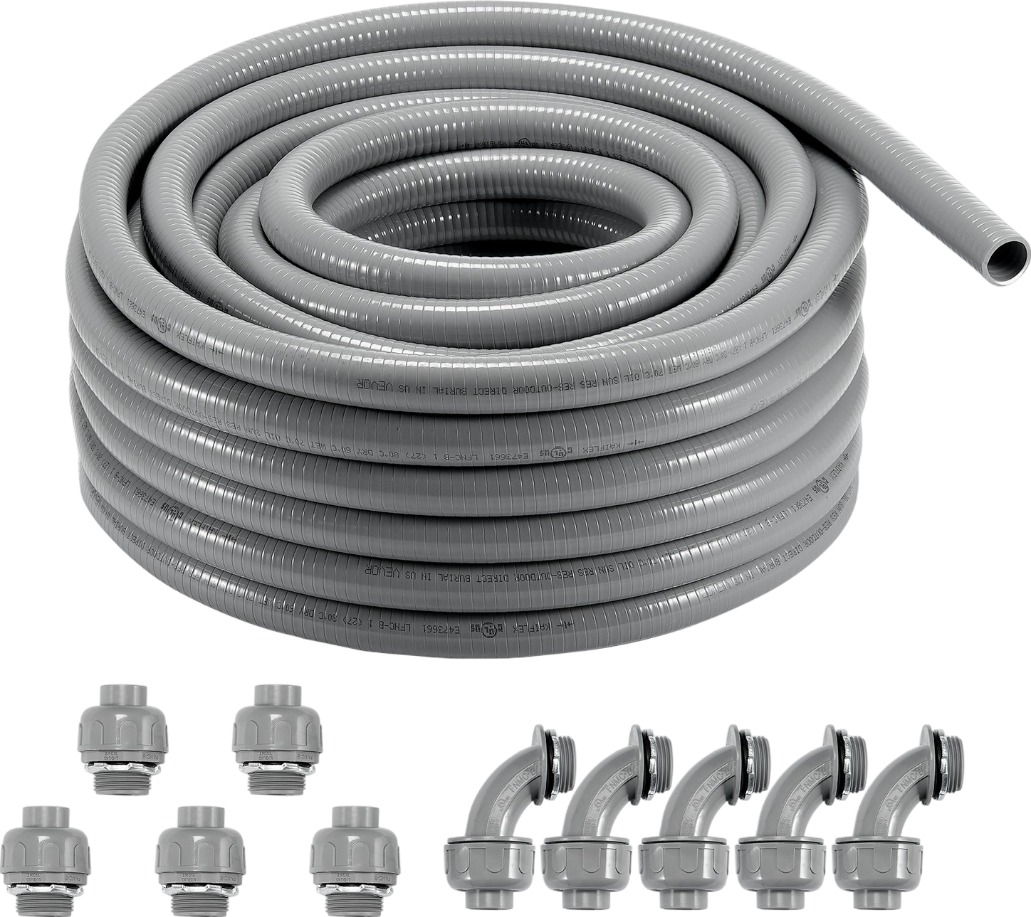 Vevor Electrical Conduit 1 inch x 100 Feet Flexible PVC Liquid-Tight Non-Metallic New