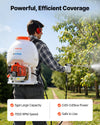 Vevor Backpack Sprayer Gas Powered 0.9 HP with 5 Gal. Tank 24 in. Wand New
