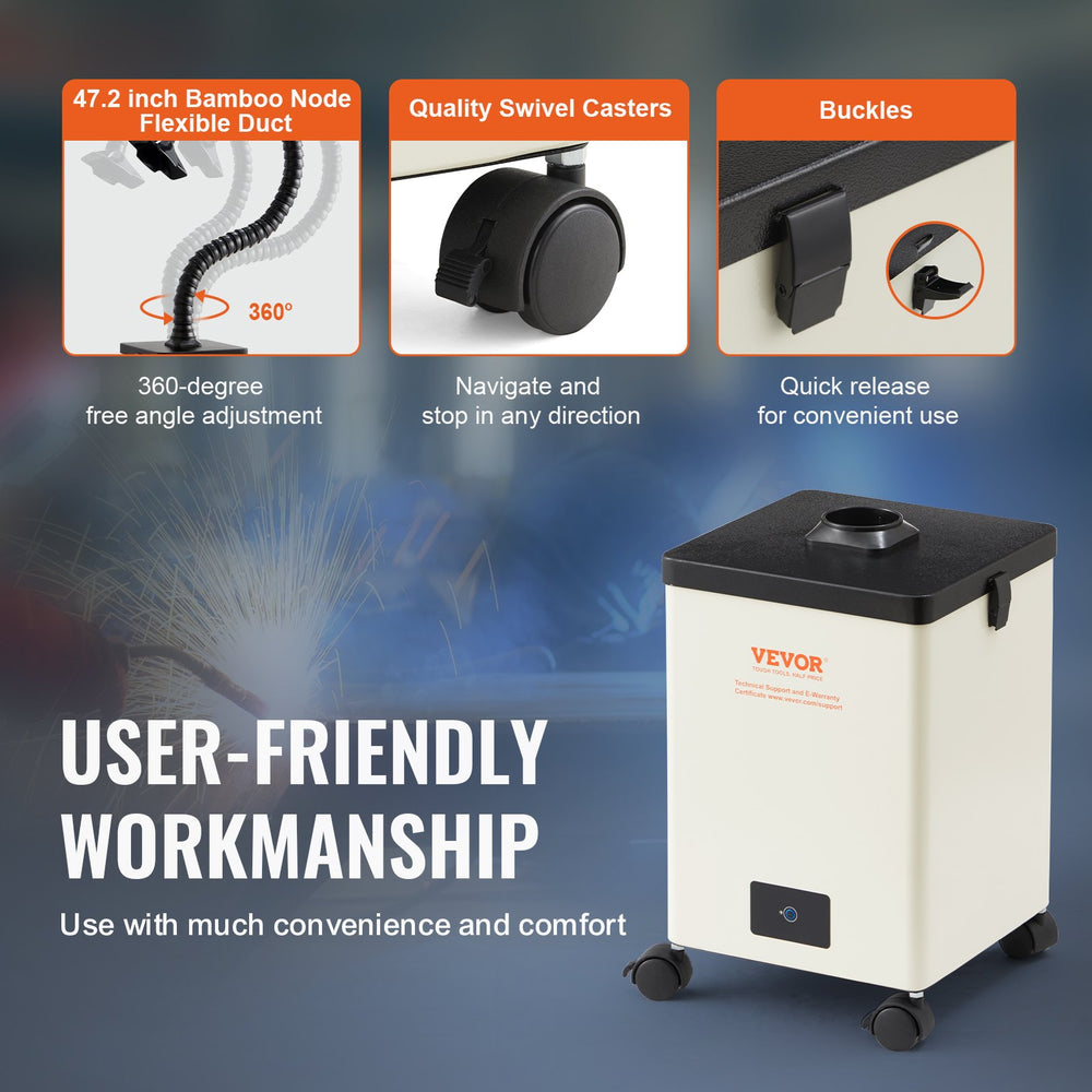 Vevor Solder Fume Extractor 150W 3-Stage Filters 332 m³/h Strong Suction New