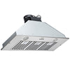 Vevor Range Hood with Push Button Control 36" Stainless Steel 3-Speed 800 CFM New