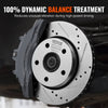 Vevor Front & Rear Brake Rotors Pads Kit Drilled Slotted for Jeep Wrangler 2007-2017 New