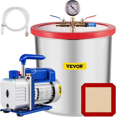 Vevor Vacuum Pump 7CFM 3/4HP 2-Stage with 5 Gal. Vacuum Chamber New