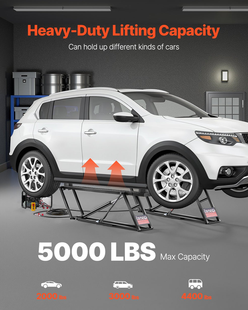 Vevor Car Lift 5000 LBS Adjustable with Remote Control New