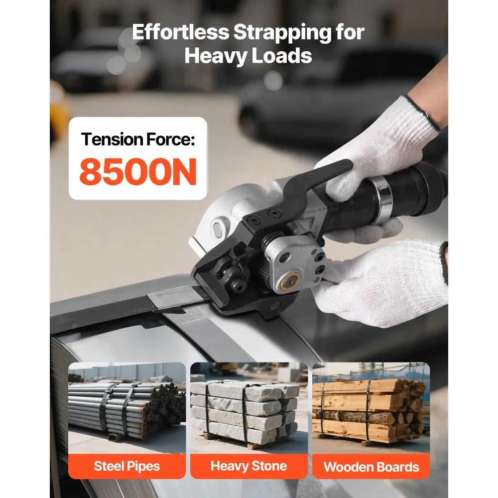 Vevor Pneumatic Strapping Machine 8500N Tensioner and Sealer for .75" Metal Belts New