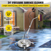 Vevor 24" Surface Cleaner 4000 PSI for Pressure Washer 3/8" Quick Connect Stainless Steel New