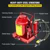 Vevor Air Hydraulic Bottle Jack 50 Ton Capacity Manual New